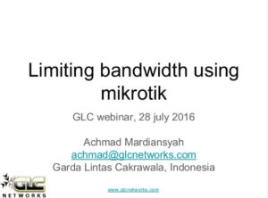 Limiting Bandwidth using Mikrotik