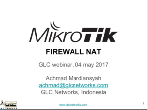 Firewall NAT on Mikrotik